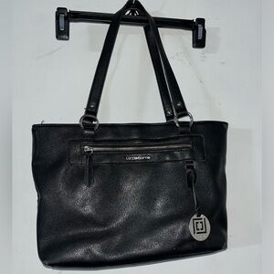 Liz Claiborne Purse Bag Top Handle Black C